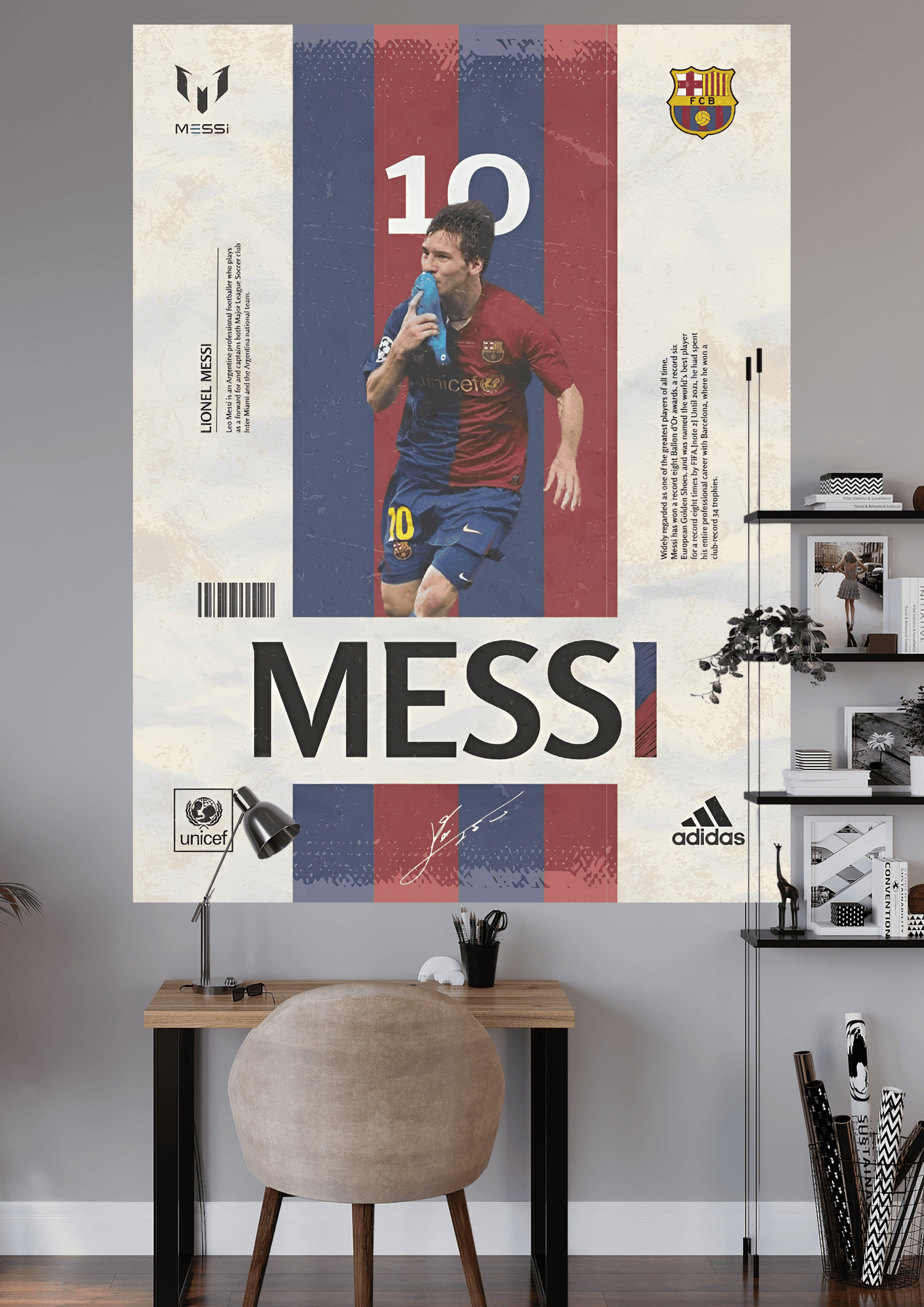 MESSI CELEBRATION | UNIQUE DESIGN | FOOTBALL POSTER | #HIP023