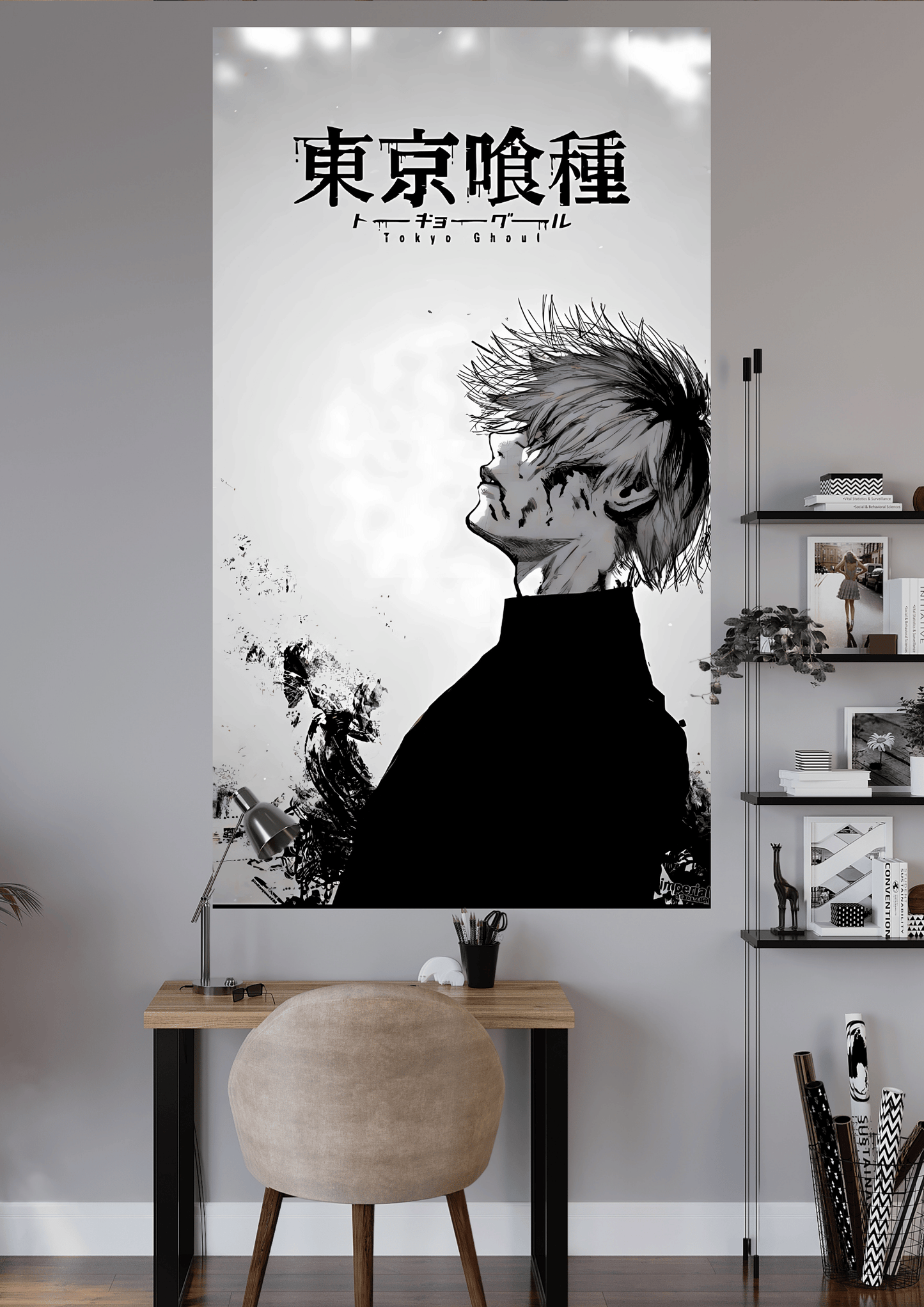 KEN KANEKI FROM TOKYO GHOUL | UNIQUE DESIGN | ANIME POSTER | #HIP001
