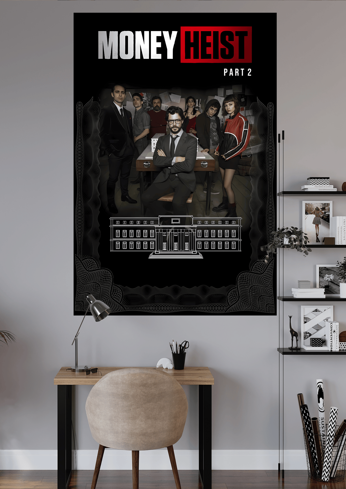 MONEY HEIST PART-2 | UNIQUE DESIGN | MOVIE POSTER | #HIP025
