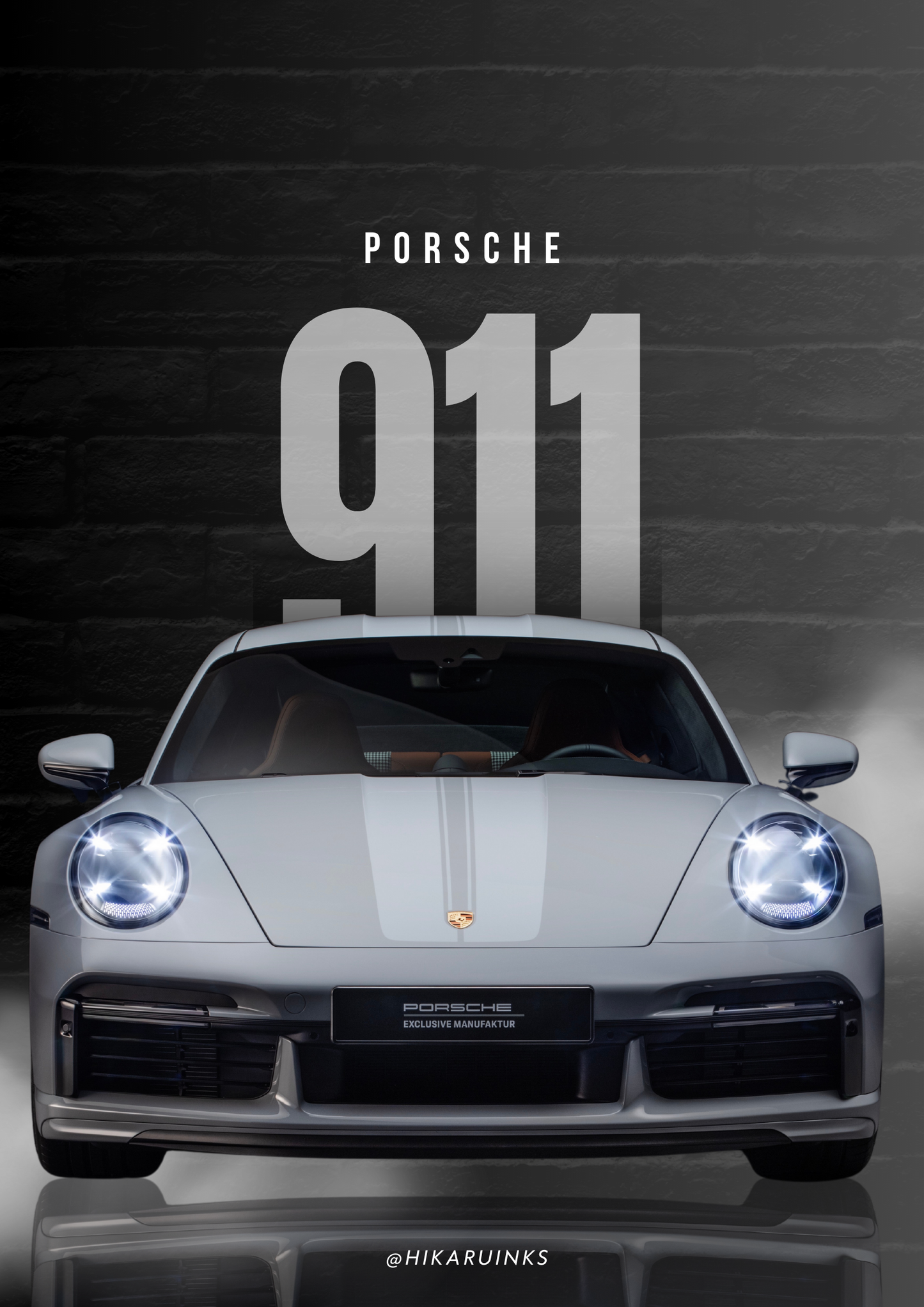 PORSCHE 911 | UNIQUE DESIGN | CAR POSTER