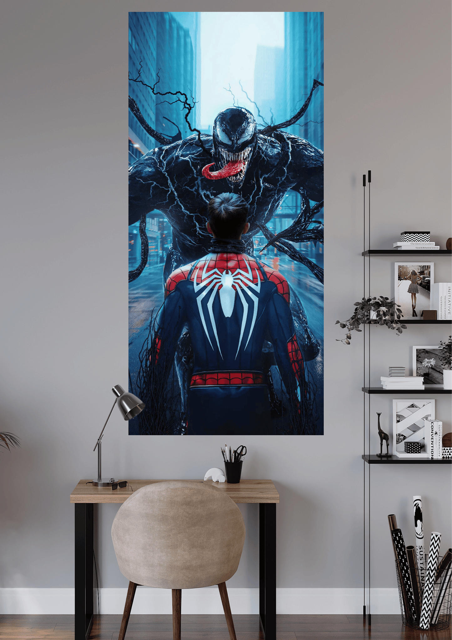 SPIDERMAN AND VENOM | UNIQUE DESIGN | GAME POSTER | #HIP160