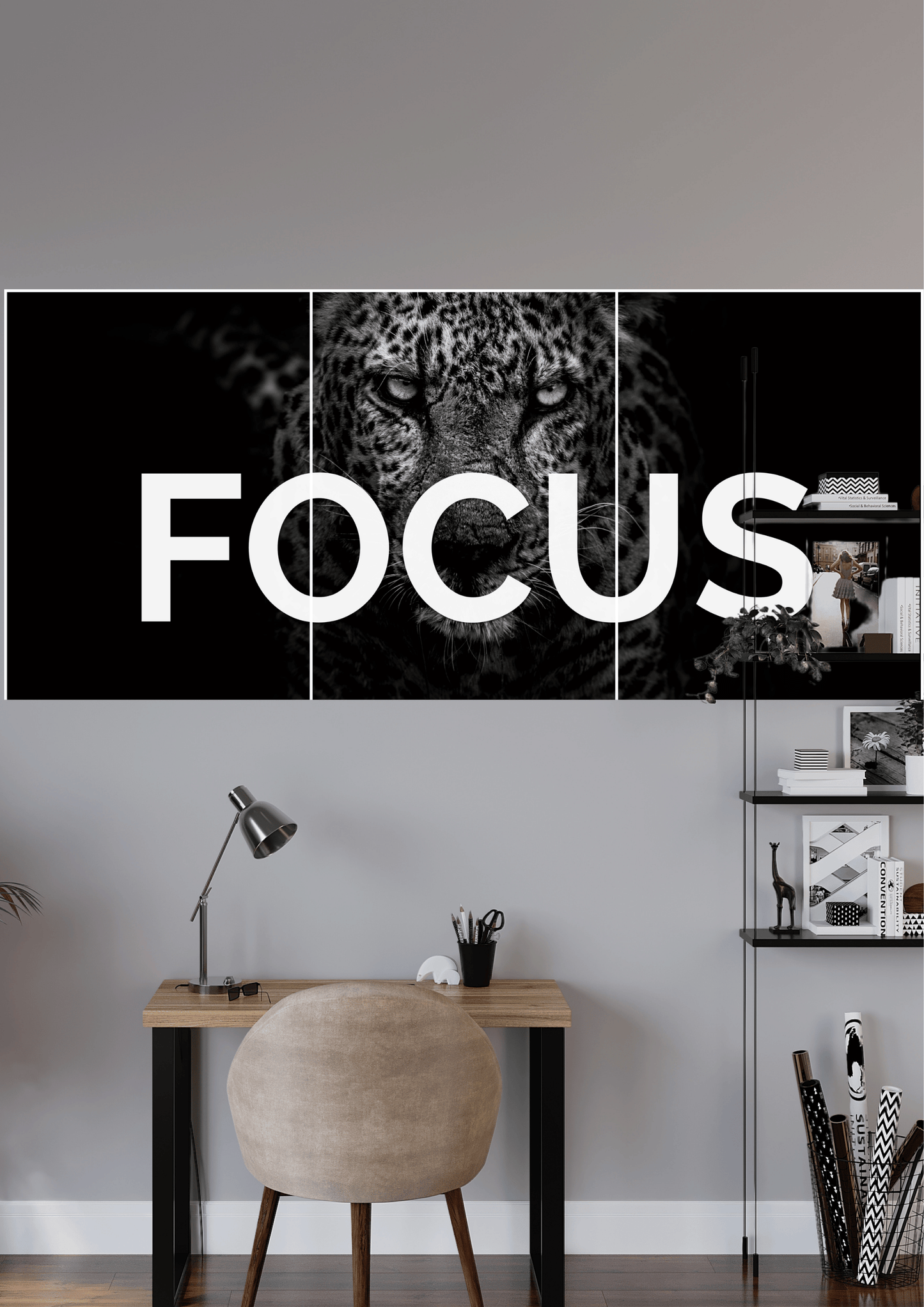 FOCUS QUOTE | 3 Split Poster | High Quality Design | #HI3S175
