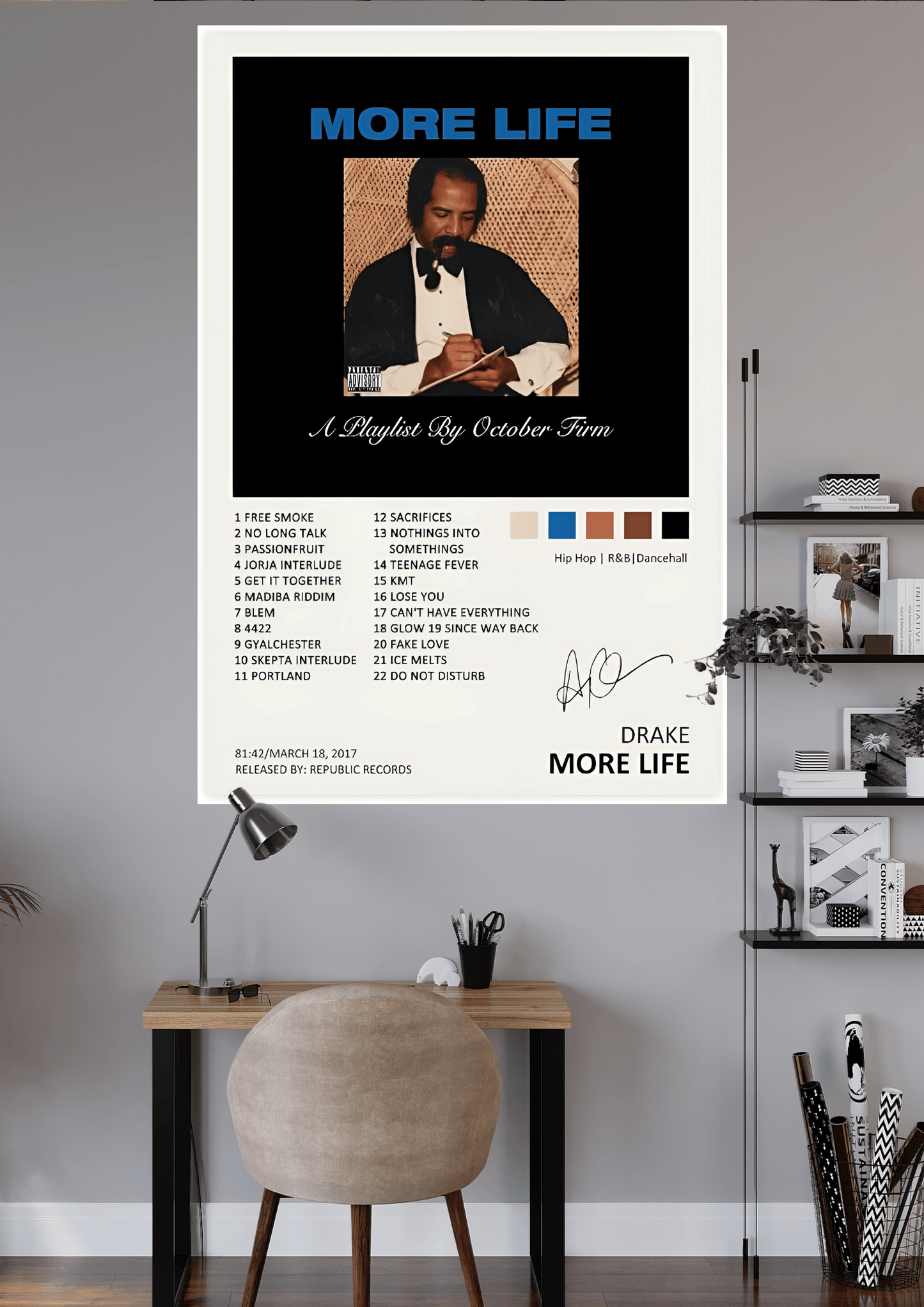 MORE LIFE | UNIQUE DESIGN | SONG POSTER | #HIP055