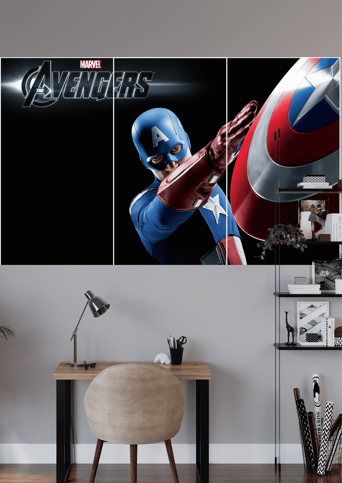 AVENGERS CAPTAIN AMERICA | 3 Split Poster | High Quality Design | #HI3S181
