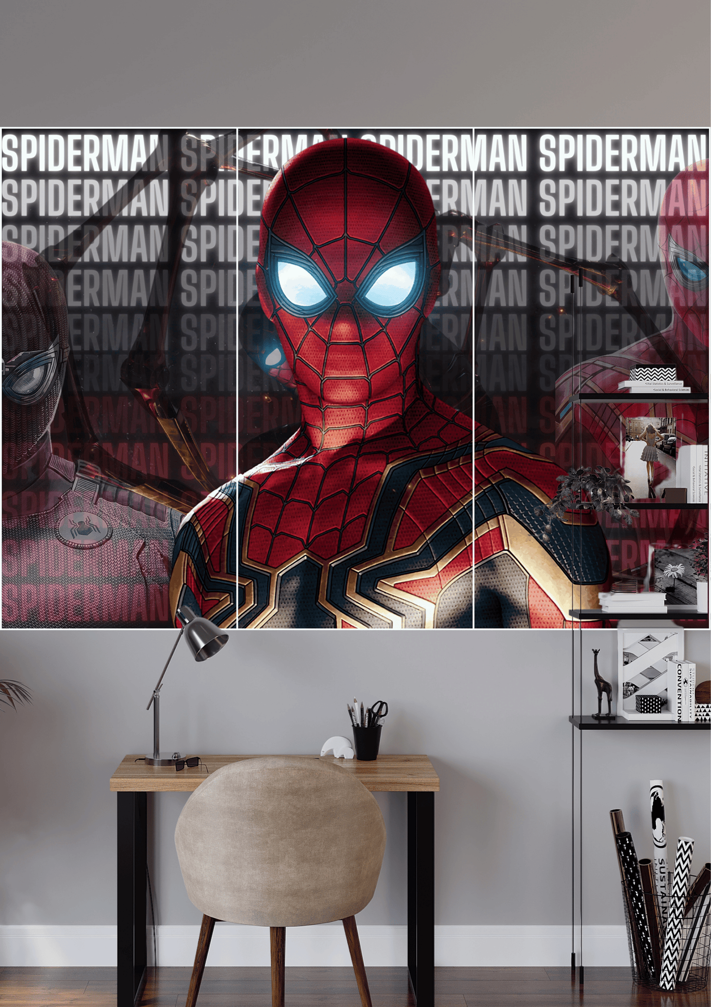 SPIDERMAN POSTER | 3 Split Poster | High Quality Design | #HI3S196