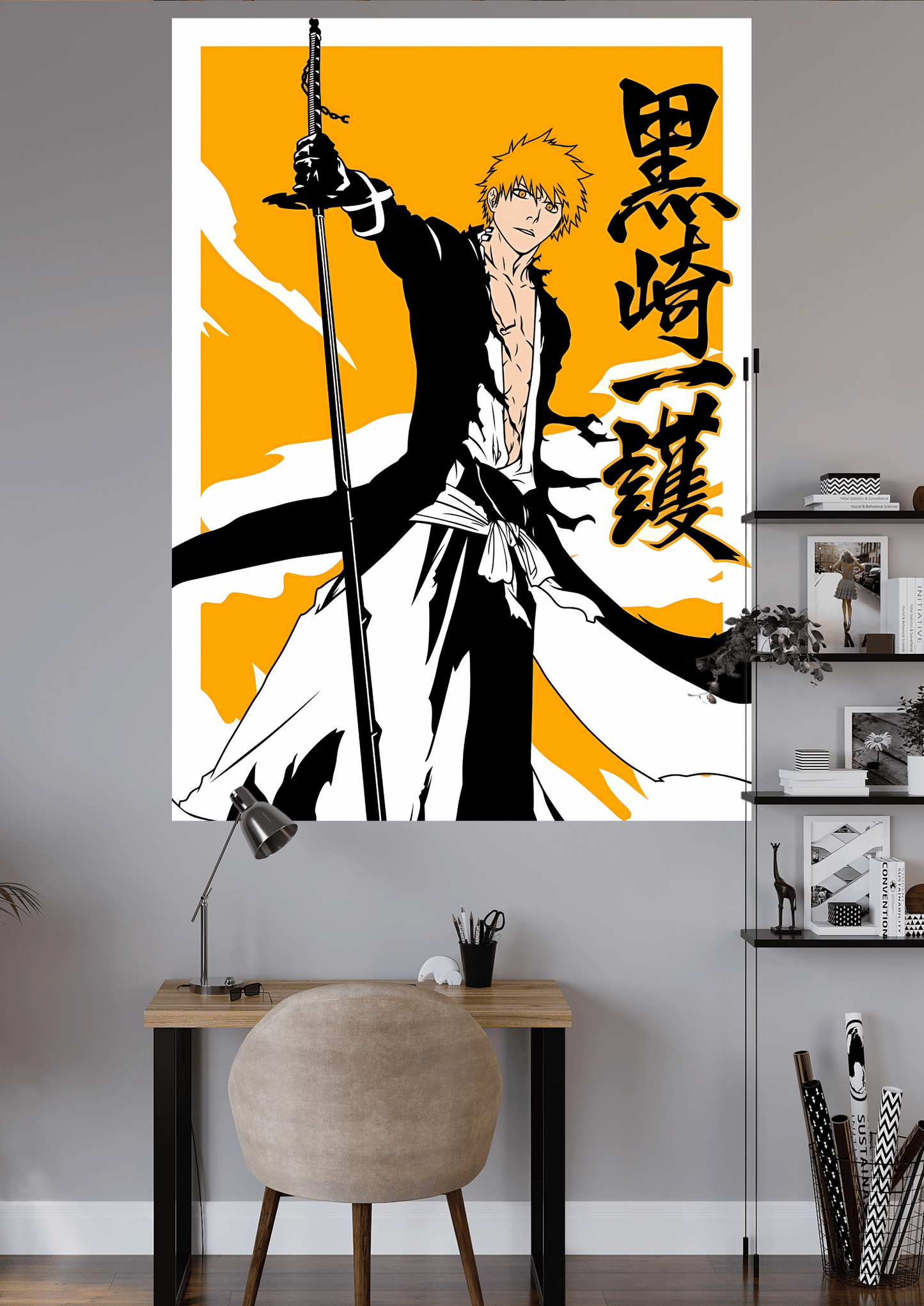 ICHIGO KUROSAKI FROM BLEACH | UNIQUE DESIGN | ANIME POSTER | #OFFHIP104