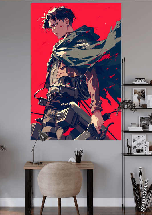 LEVI ACKERMAN FRO AOT | UNIQUE DESIGN | ANIME POSTER | #OOFHIP110