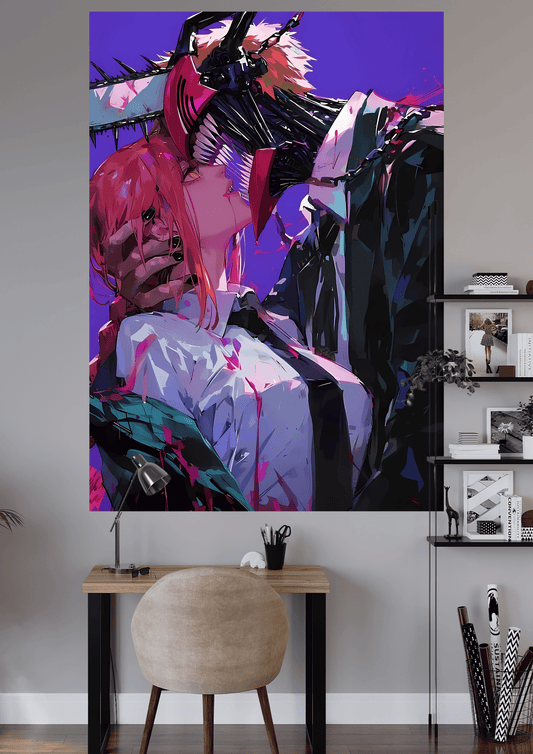 DENJI AND MAKIMA | UNIQUE DESIGN | ANIME POSTER | #HIP111