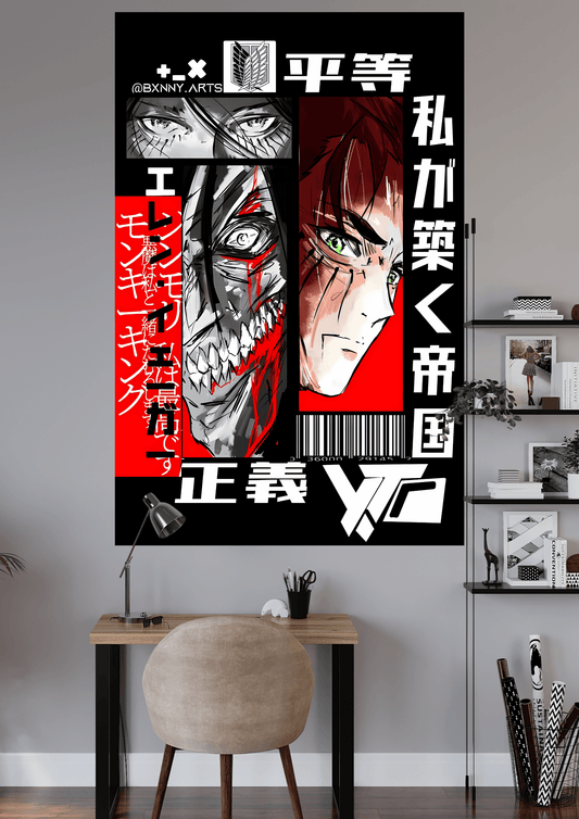 ATTACK ON TITAN POSTER | UNIQUE DESIGN | ANIME POSTER | #HIP112