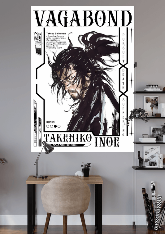 MUSASHI VAGABOND | UNIQUE DESIGN | ANIME POSTER | #OFFHIP003