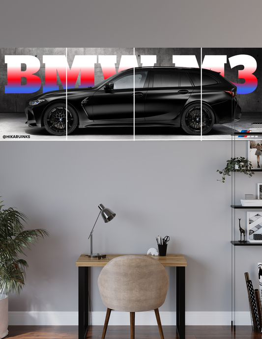 BMW M3 | 5 Split Poster | High Quality Design | #HI5S4