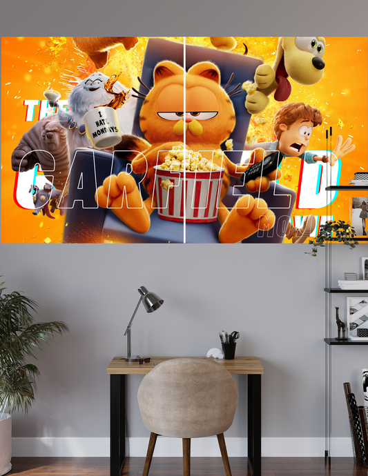 The Carfield Movie | 2 Split Poster | High Quality Design | #HI2S11