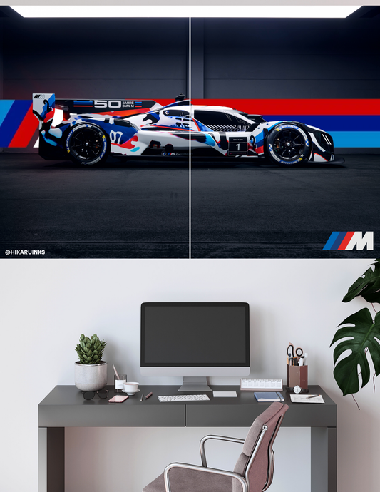 BMW M Hybrid V8 | 2 Split Poster | High Quality Design | #HI2S1