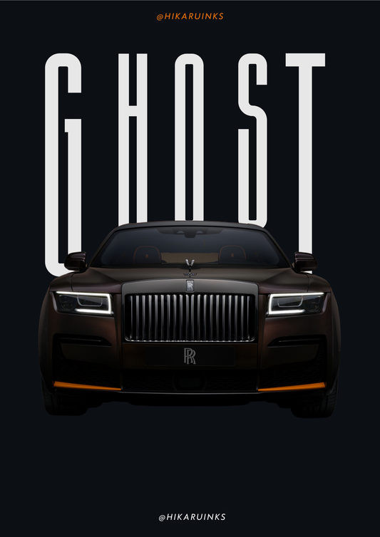 ROLLS-ROYCE GHOST | UNIQUE DESIGN | CAR POSTER