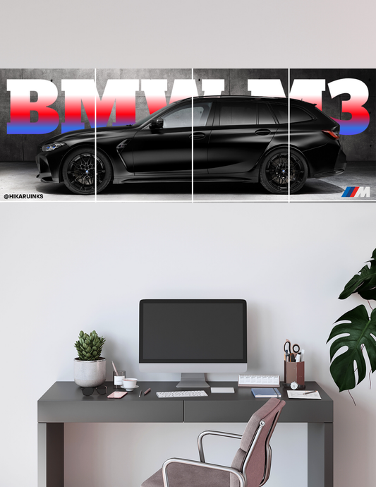 BMW M3 | 5 Split Poster | High Quality Design | #HI5S4