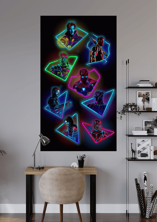 AVENGERS MAIN CHARACTERS | UNIQUE DESIGN | MARVEL POSTER | #OFFHIP153