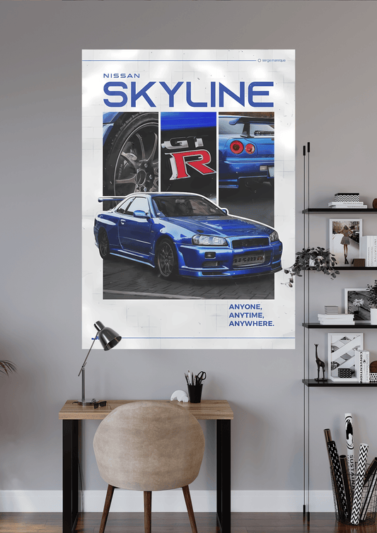 NISSAN SKY-LINE | CAR POSTER | UNIQUE DESIGN OF CAR POSTERS | #OFFHIP037
