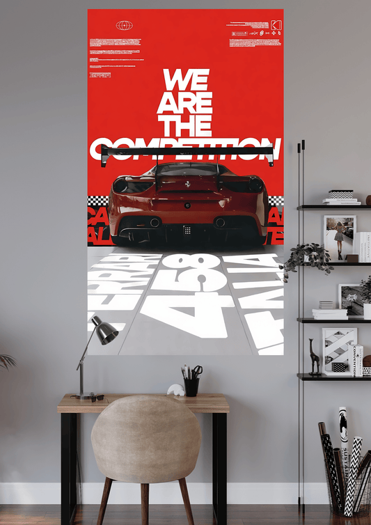 WE ARE THE COMPITITION | CAR POSTER | UNIQUE DESIGN | #OFFHIP039