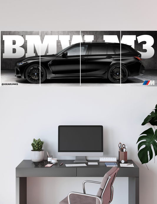 BMW M3 | 5 Split Poster | High Quality Design | #HI5S3