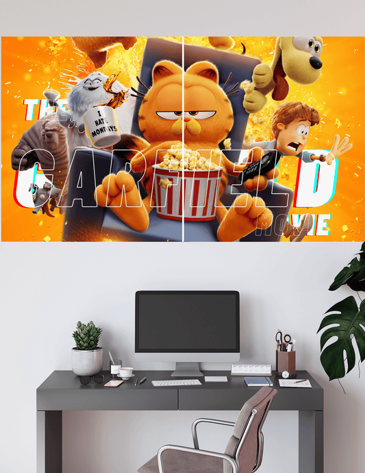 The Carfield Movie | 2 Split Poster | High Quality Design | #HI2S11