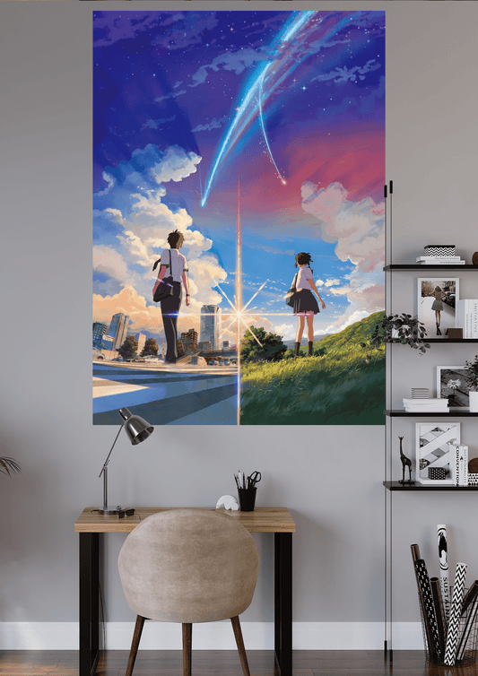 Kimi No Na Wa Poster | Anime Poster | Taki And Mitsuha | #OFFHIP70