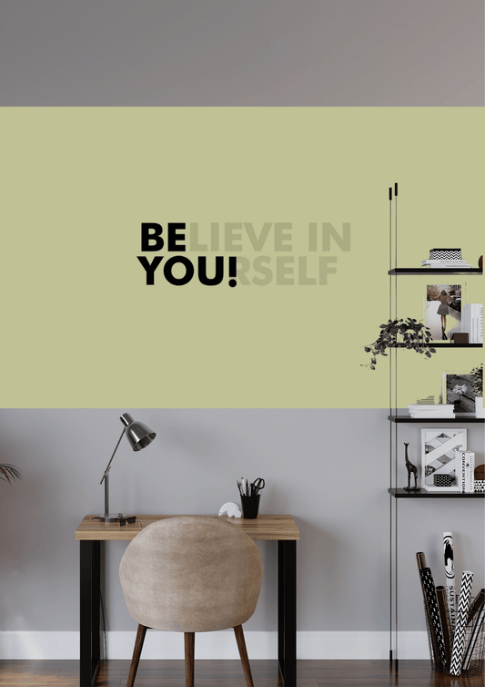 BELIEVE IN YOURSELF | UNIQUE DESIGN | QUOTES POSTER | #HIL173