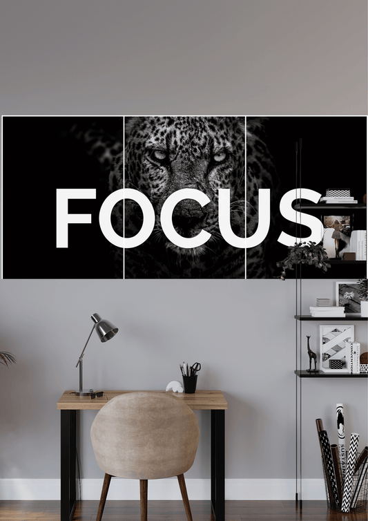 FOCUS QUOTE | 3 Split Poster | High Quality Design | #HI3S175