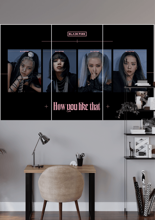 BLACKPINK-HOW DO YOU LIKE THAT | 3 Split Poster | High Quality Design | #HI3S176