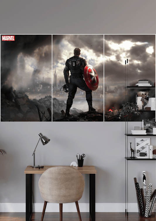CAPTAIN AMERICA SPLIT POSTER | 3 Split Poster | High Quality Design | #HI3S179