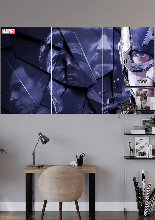 CAPTAIN AMERICA 3 Split Poster | High Quality Design | #HI3S182