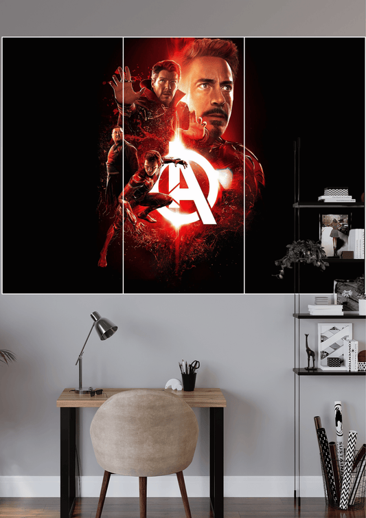 AVENGERS SPLIT POSTER | 3 Split Poster | High Quality Design | #HI3S183