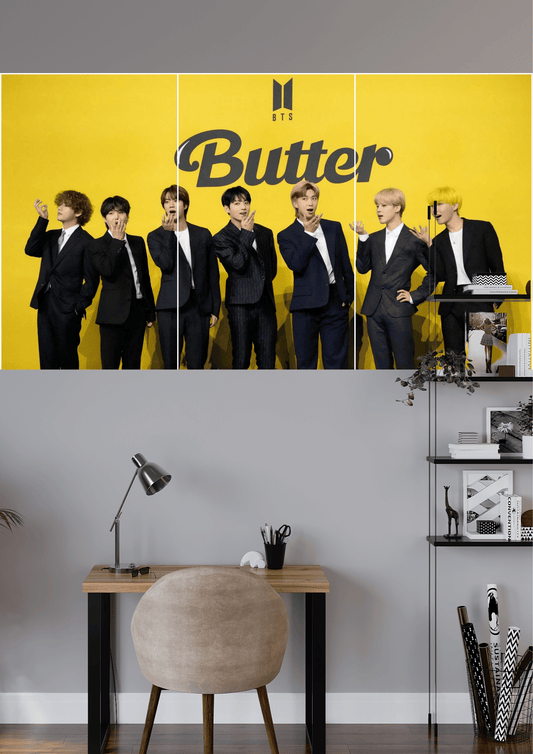 BTS BUTTER SONG | 3 Split Poster | High Quality Design | #HI3S185
