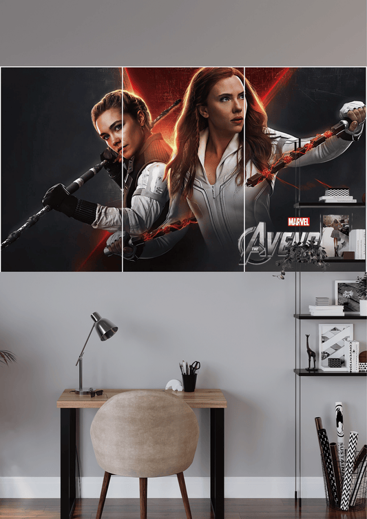 AVENGERS BLACK WIDOW | 3 Split Poster | High Quality Design | #HI3S189