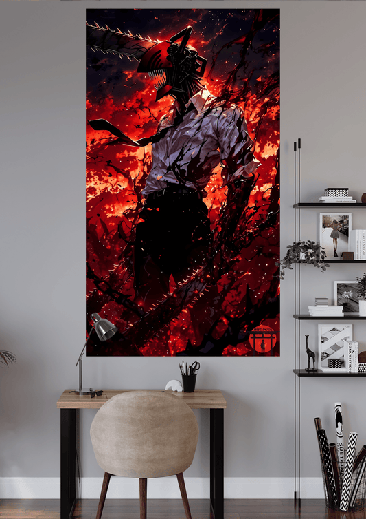 DENJI FROM CHAINSAW MAN | UNIQUE DESIGN | ANIME POSTER | #OFFHIP082