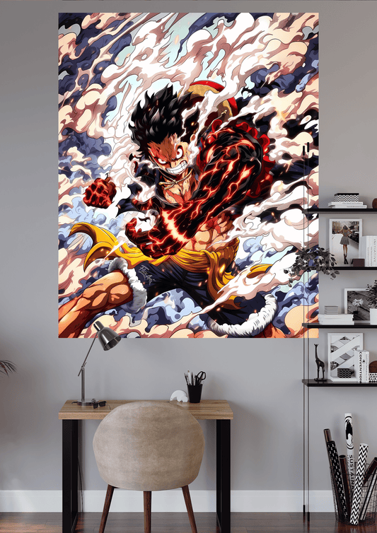 MONKEY D. LUFFY FOUTH GEAR | UNIQUE DESIGN | ANIME POSTER | #OFFHIP083