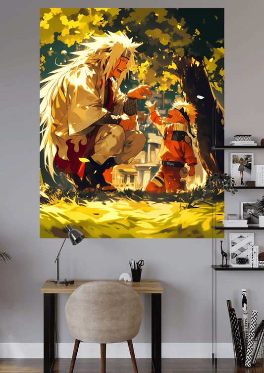 NARUTO AND JIRAYA | UNIQUE DESIGN | ANIME POSTER | #OFFHIP085