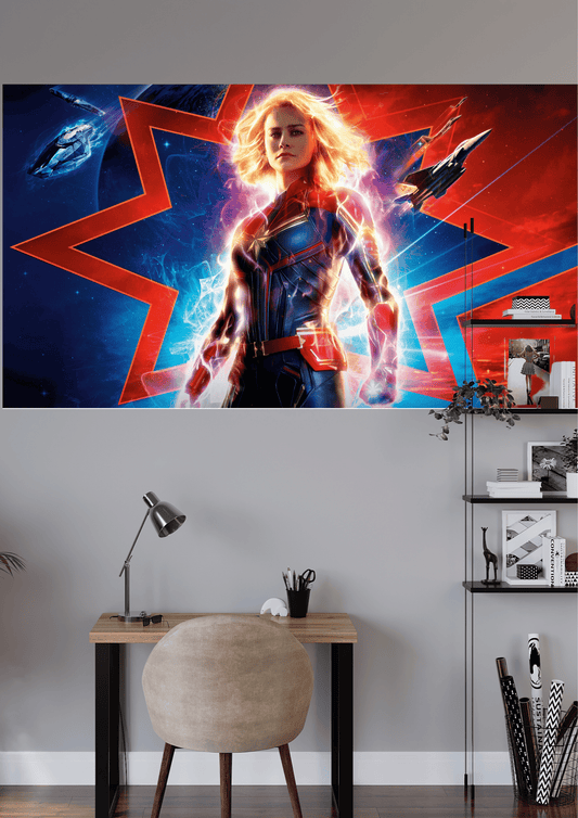 CAPTAIN MARVEL LANDSCAPE POSTER | UNIQUE DESIGN | MARVEL POSTER | #HIL204