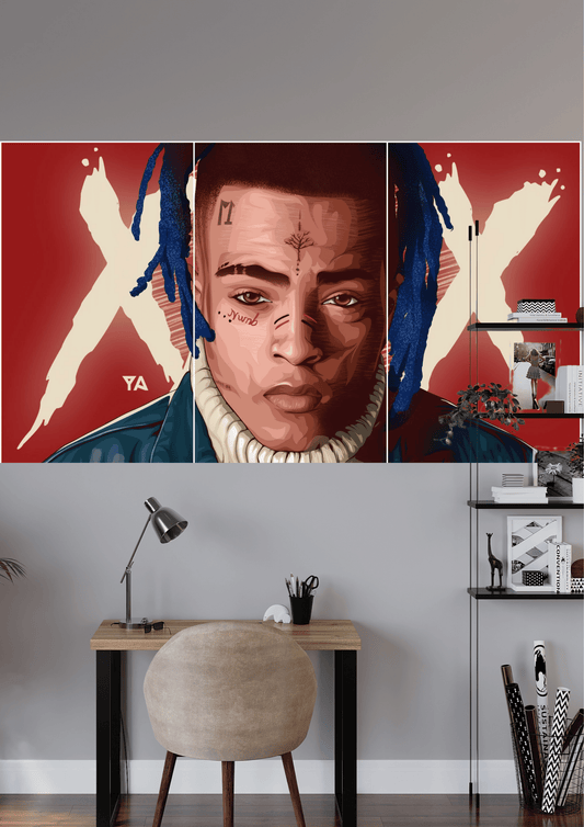 XXXTENTACION SPLIT POSTER | 3 Split Poster | High Quality Design | #HI3S197