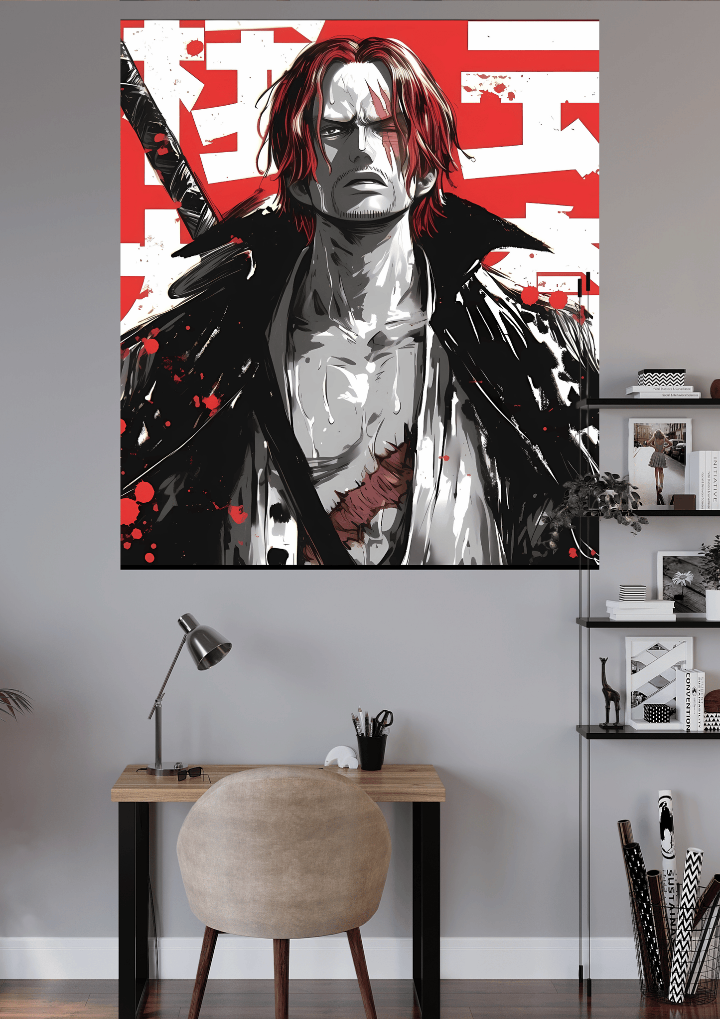 ONE PIECE SHANKS | UNIQUE DESIGN | ANIME POSTER | #OFFHIP093